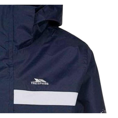 Green - Side - Trespass Childrens-Kids Raymont Waterproof Jacket