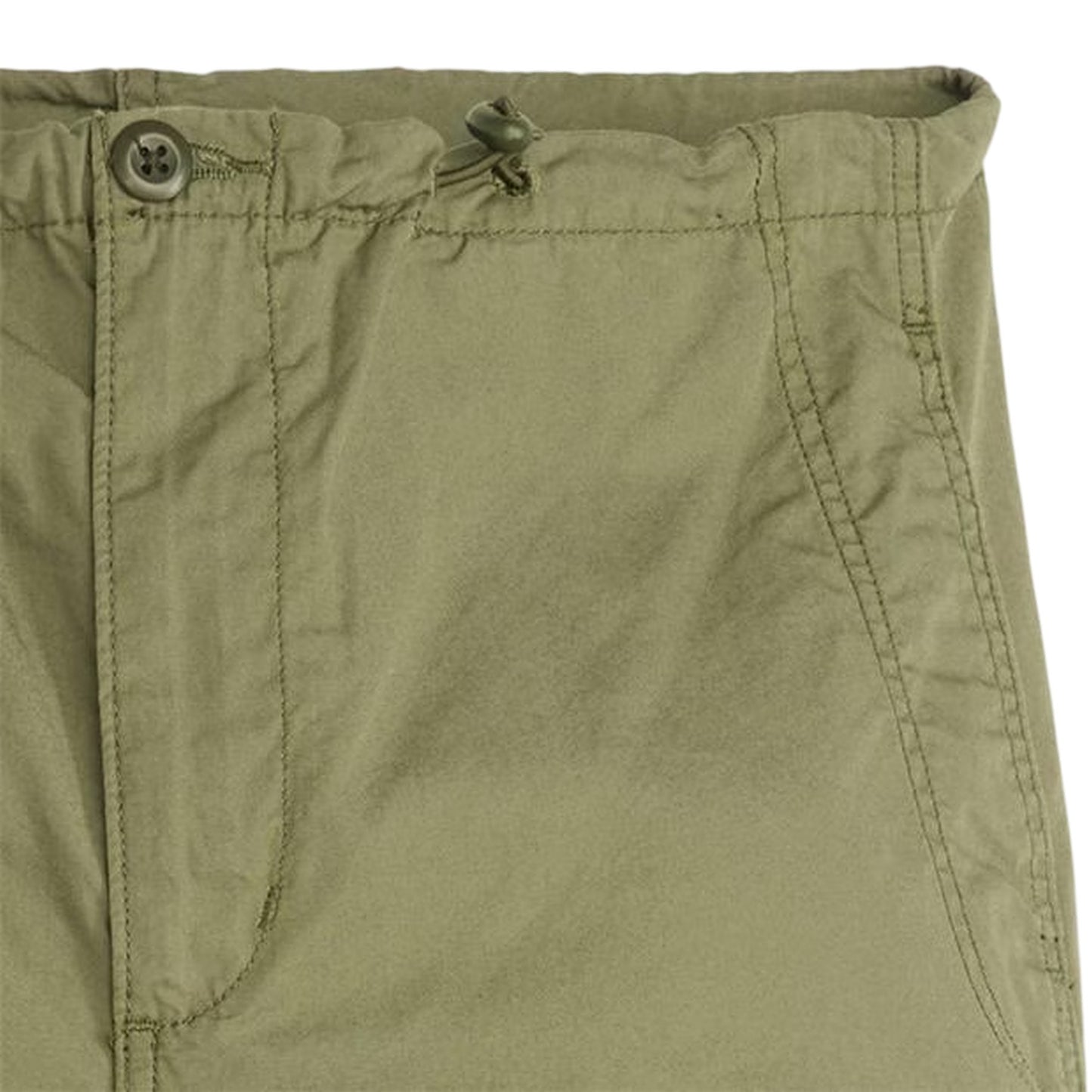 Deep Lichen Green - Side - Levis Womens-Ladies Wide Leg Parachute Pants