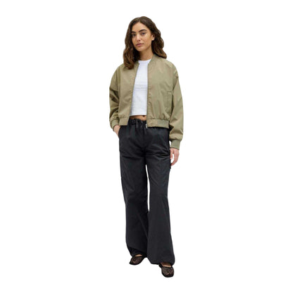 Aloe Green - Lifestyle - JJXX Womens-Ladies Ella Ribbed Bomber Jacket