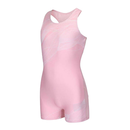 Pink-White - Side - Zoggs Girls Xtra Life One Piece Swimsuit
