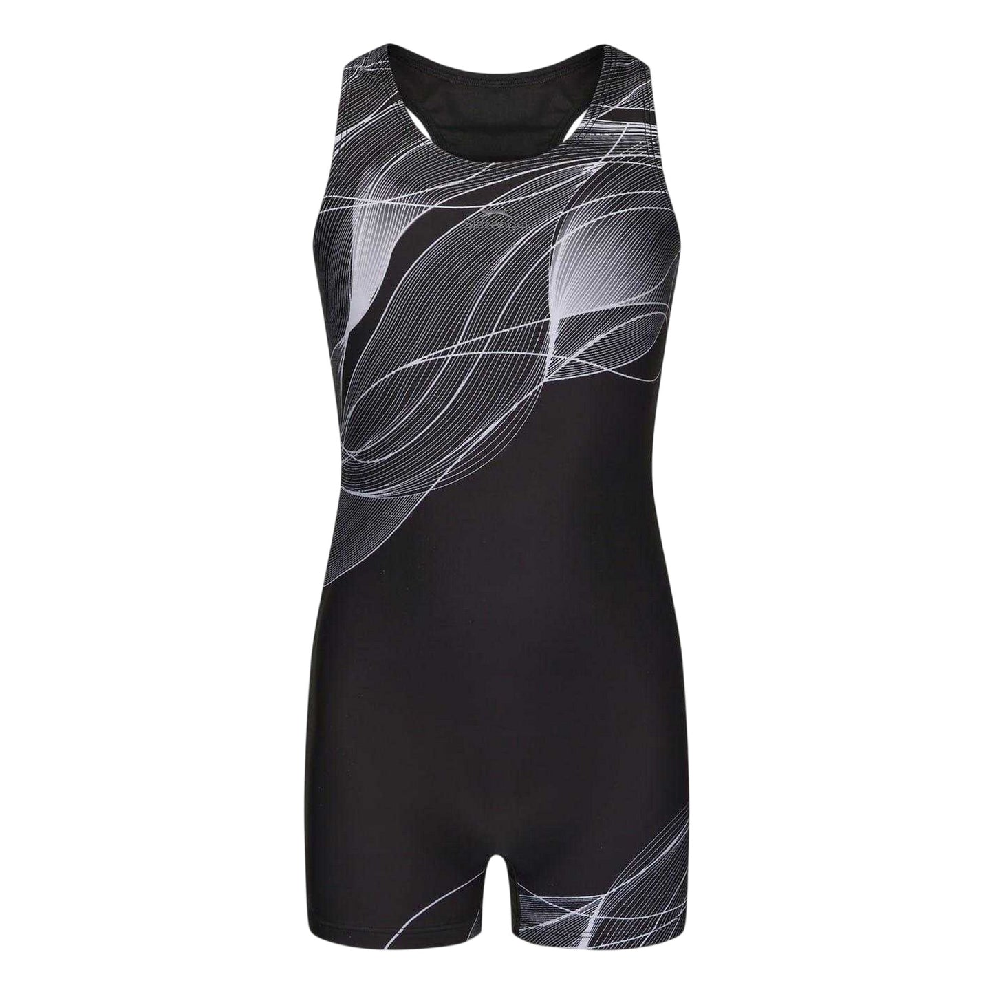 Black-Grey - Front - Zoggs Girls Xtra Life One Piece Swimsuit