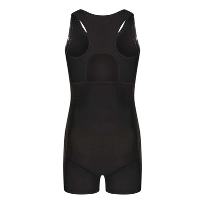 Black-Grey - Back - Zoggs Girls Xtra Life One Piece Swimsuit