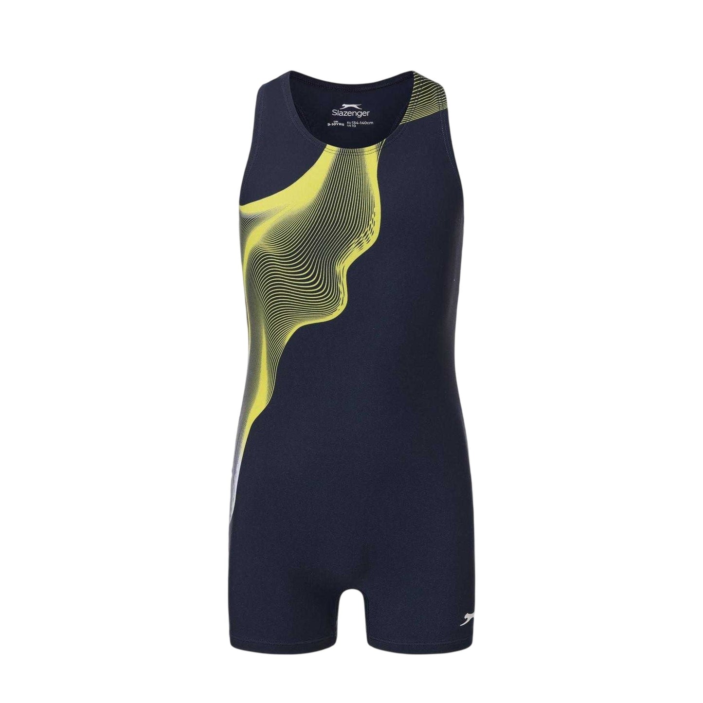 Blue-Yellow-White - Front - Zoggs Girls Xtra Life One Piece Swimsuit