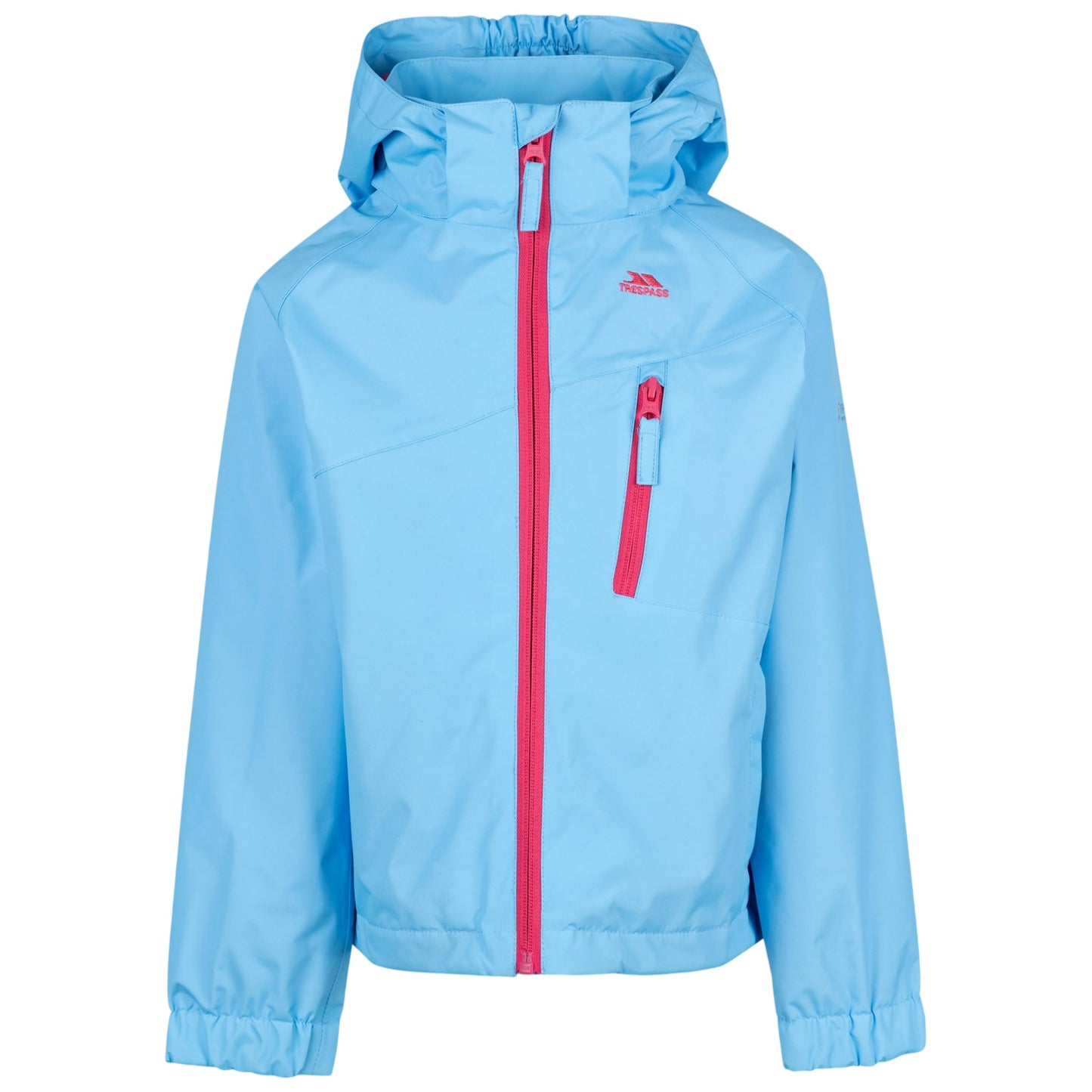 Blue - Front - Trespass Childrens-Kids Windproof Waterproof Jacket