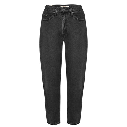 Stonewash - Front - Levis Womens-Ladies High Waist Mom Jeans