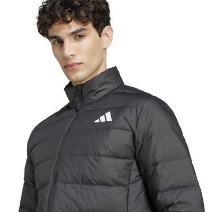 Black - Side - Adidas Mens Essentials Lite Lightweight Down Jacket