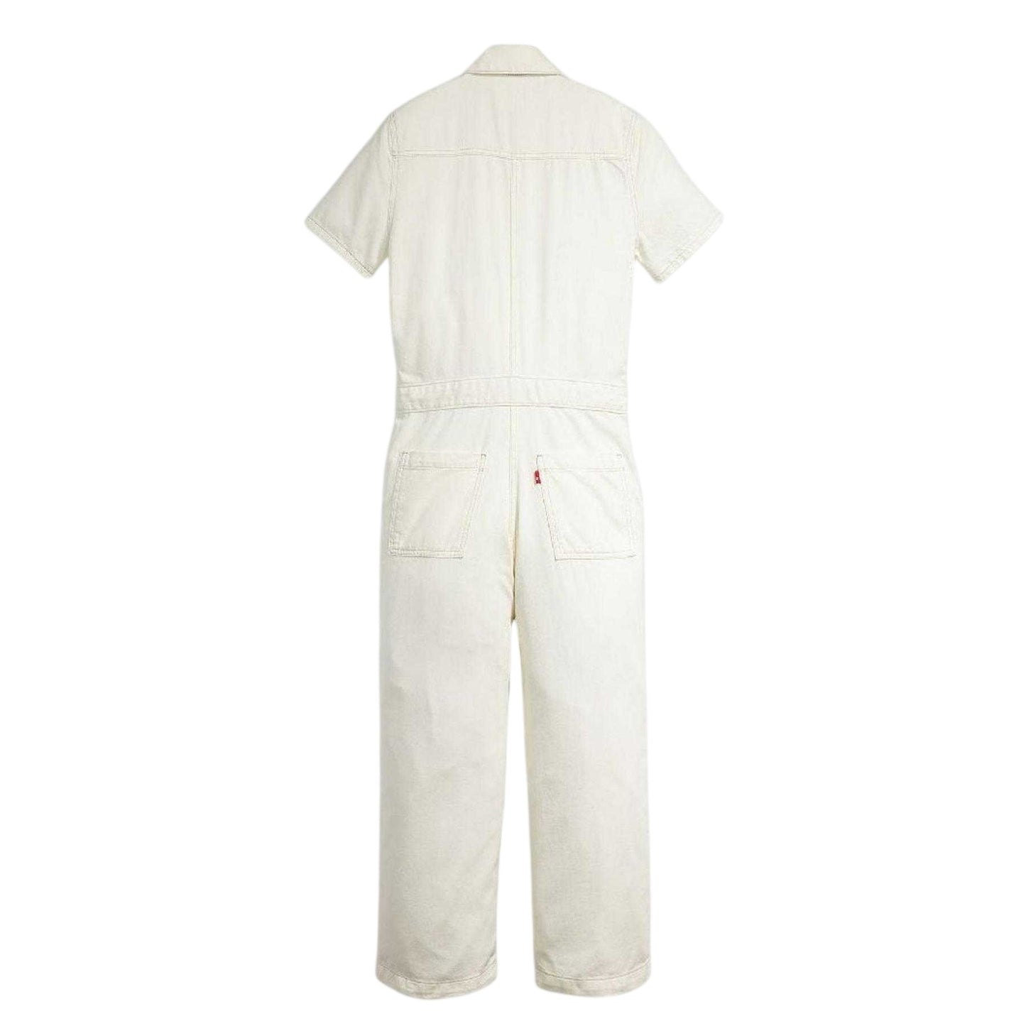 Off White - Back - Levis Womens-Ladies Heritage Collared Regular Jumpsuit