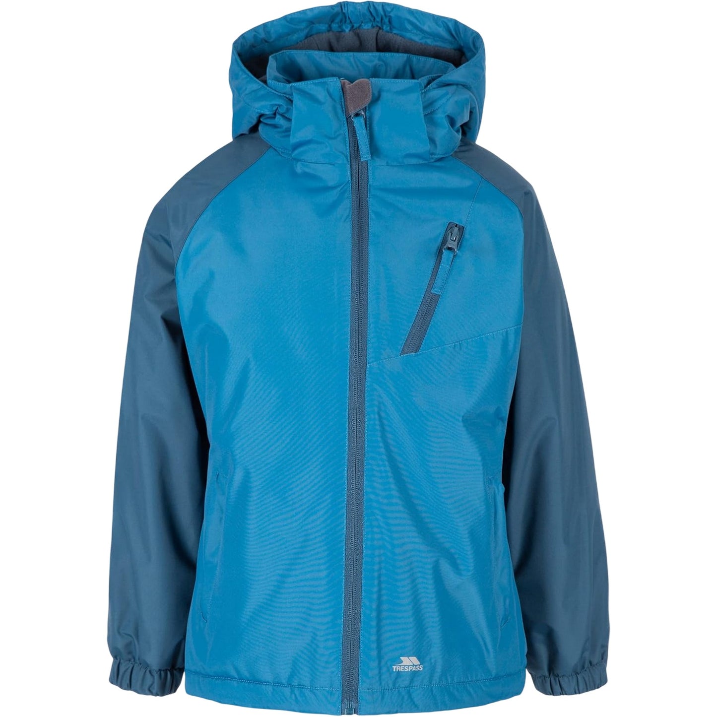 Teal - Front - Trespass Childrens-Kids Tuneful Waterproof Jacket