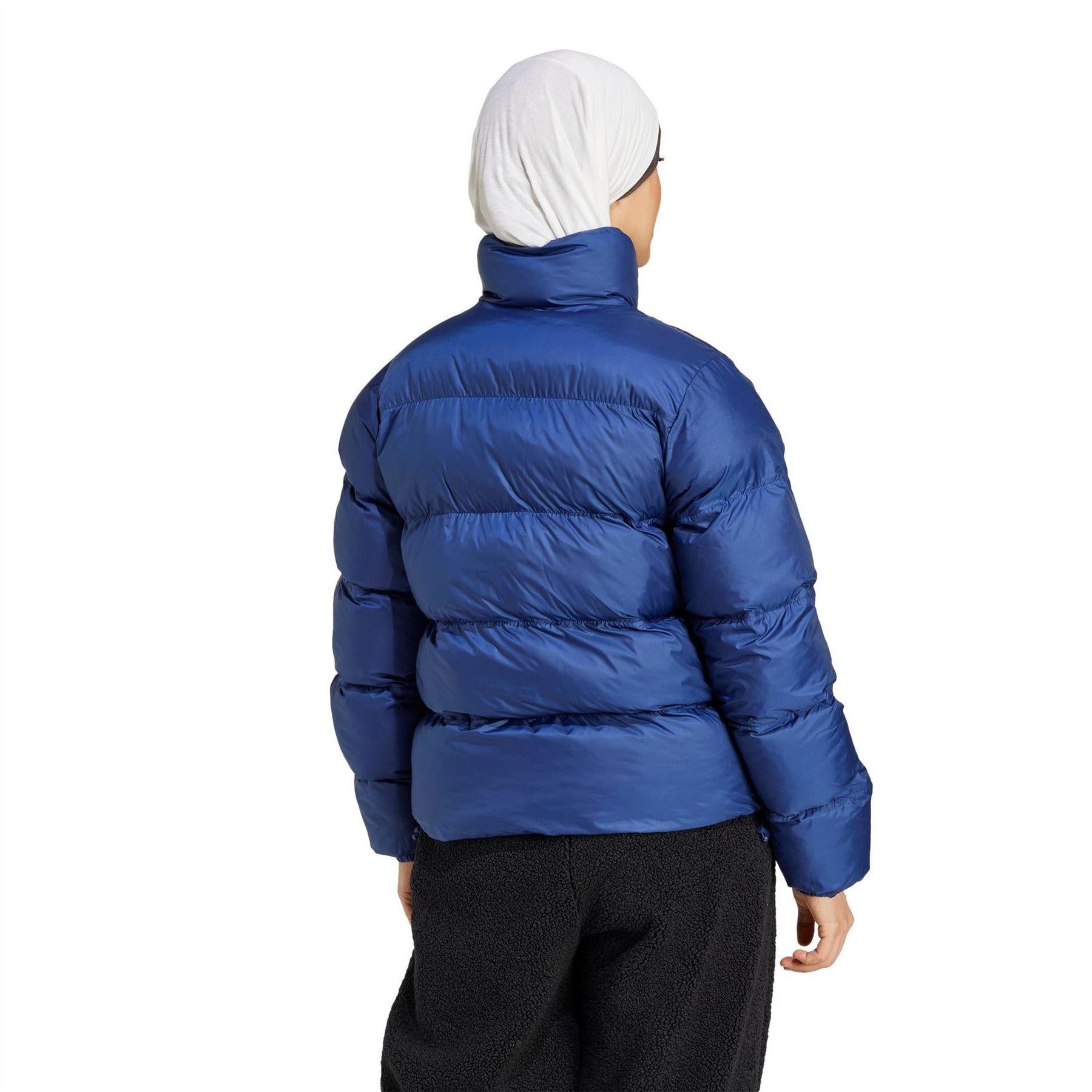 Dark Blue - Back - Adidas Womens-Ladies Originals Puffer Jacket