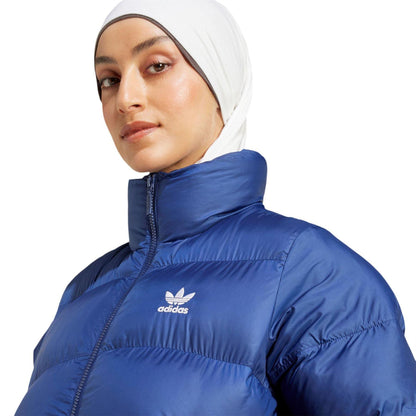 Dark Blue - Side - Adidas Womens-Ladies Originals Puffer Jacket