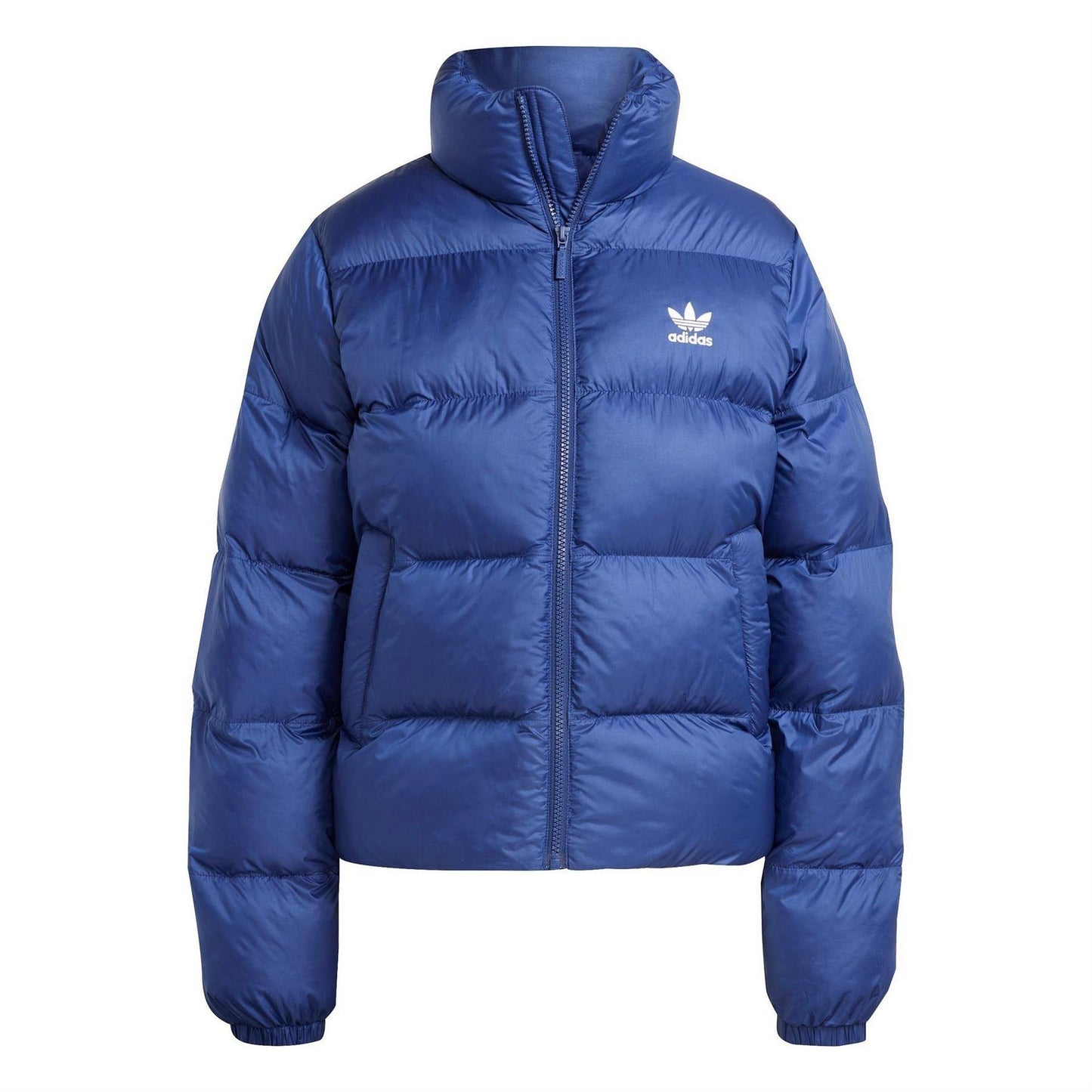Dark Blue - Front - Adidas Womens-Ladies Originals Puffer Jacket
