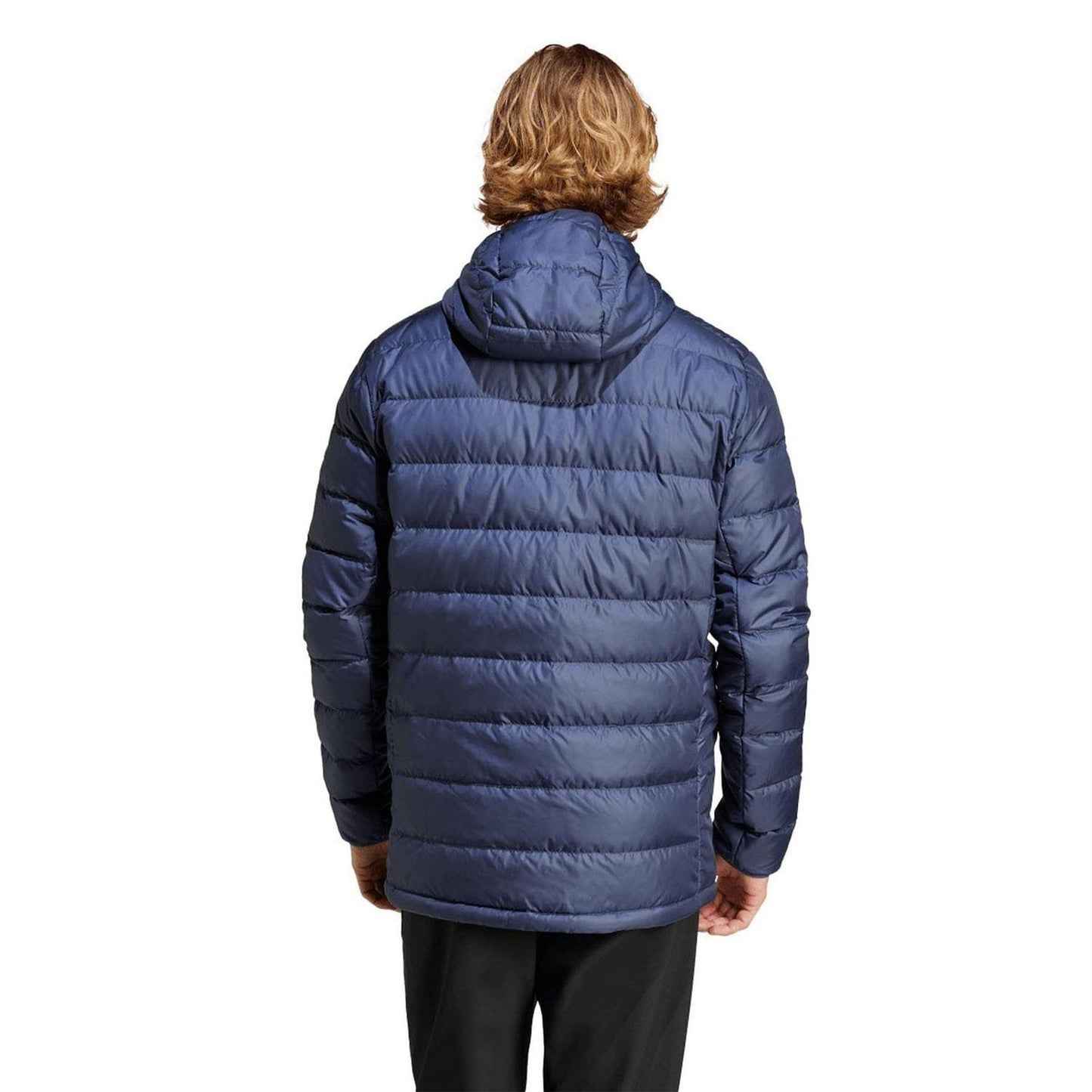 Navy - Back - Adidas Mens Terrex Lightweight Regular Down Jacket