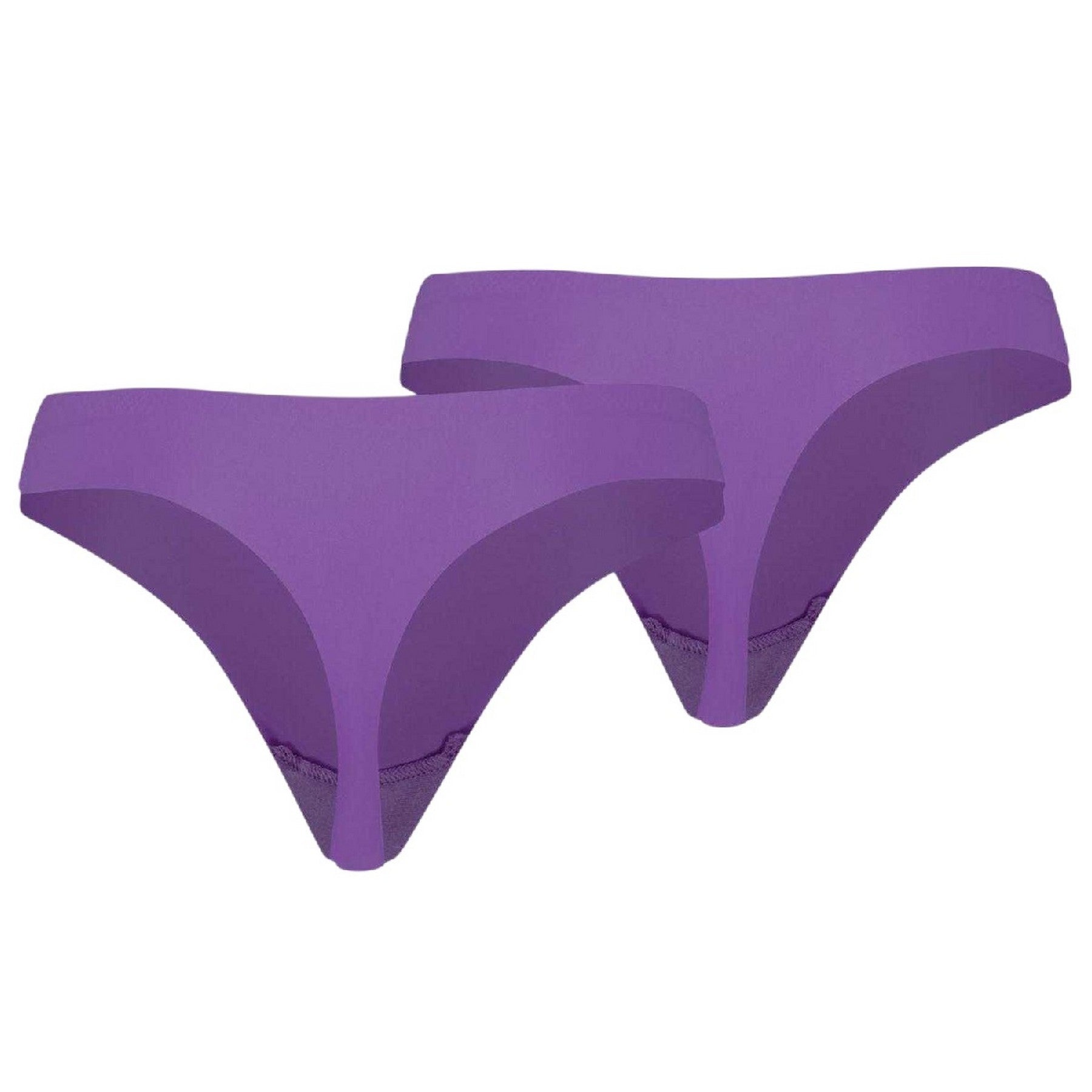 Astral Purple - Back - Puma Womens-Ladies String Seamless Thong