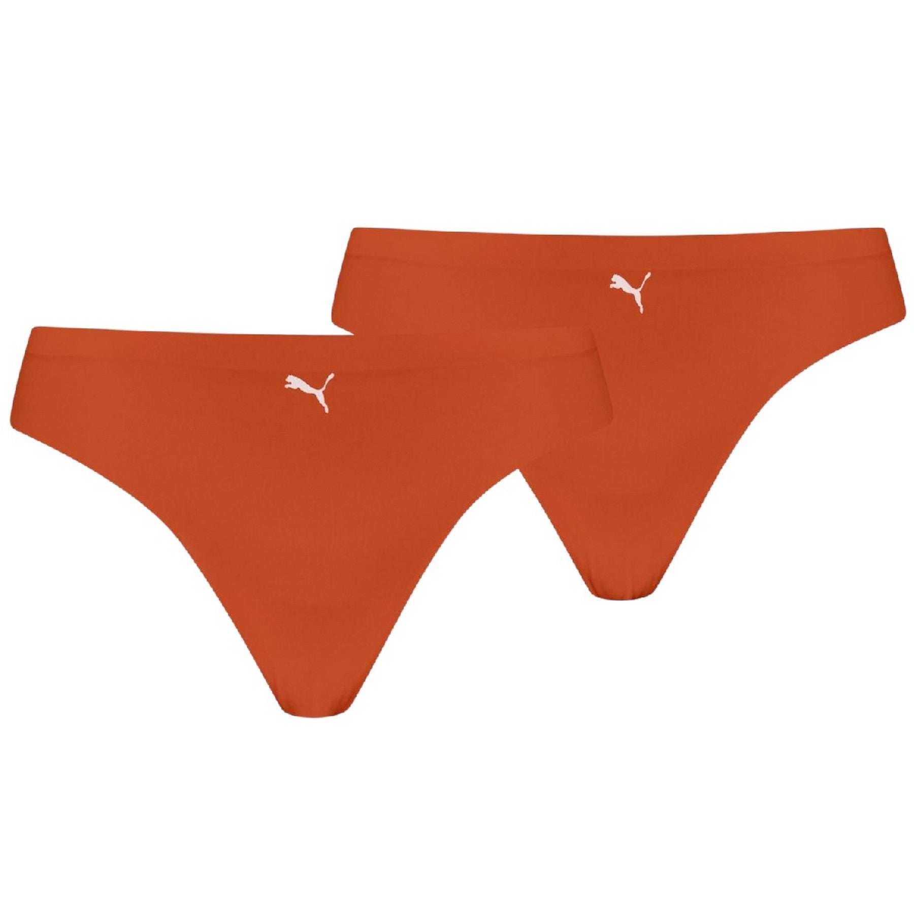 Flame Orange - Front - Puma Womens-Ladies String Seamless Thong