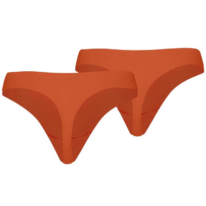 Flame Orange - Back - Puma Womens-Ladies String Seamless Thong