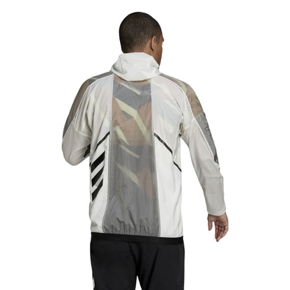 White - Back - Adidas Mens Terrex Agravic Moisture Wicking Performance Jacket