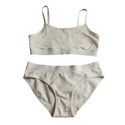 White - Front - Lacoste Womens-Ladies Logo Cotton Stretch Briefs