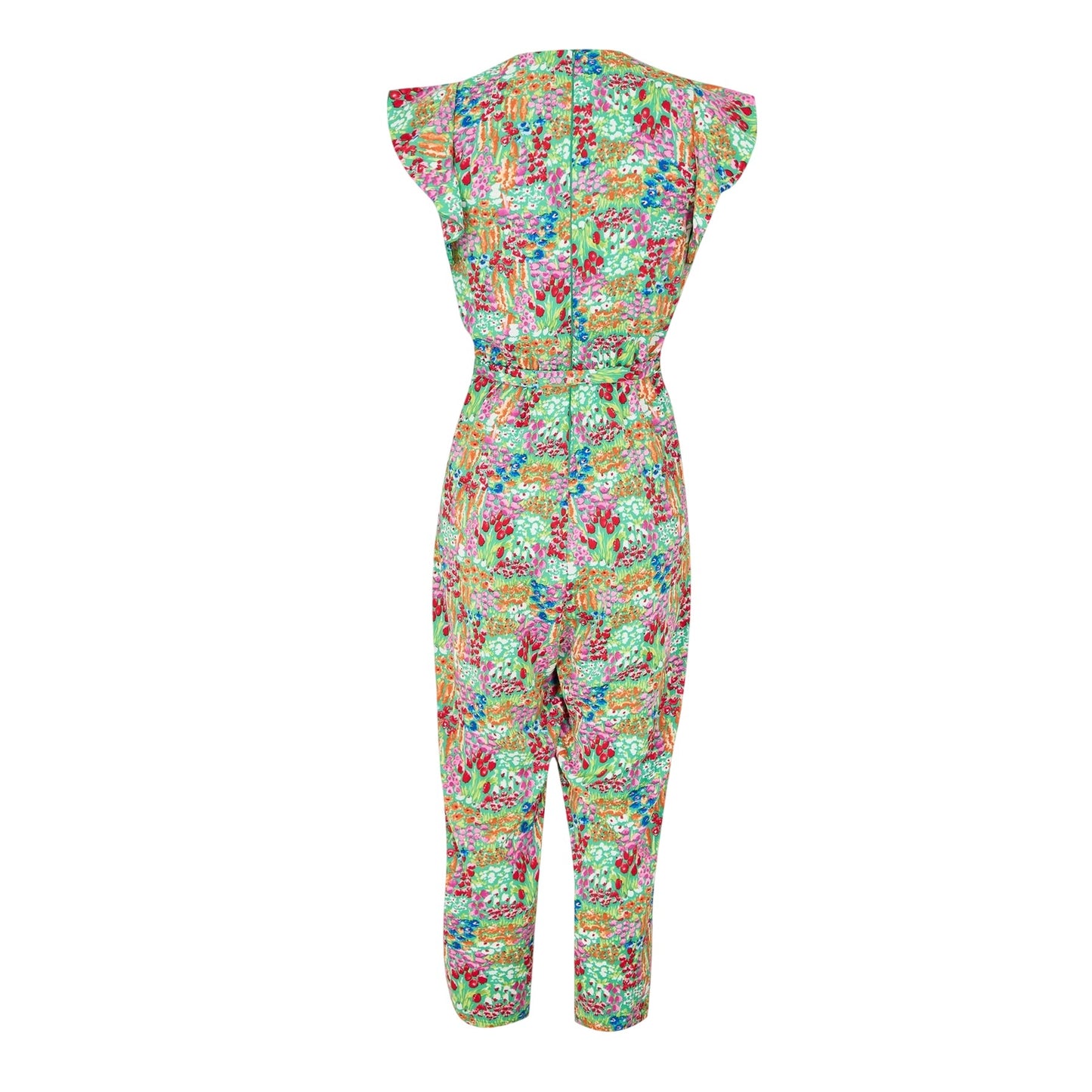Multicoloured Print - Back - AX Paris Womens-Ladies Floral V Neck Casual Jumpsuit