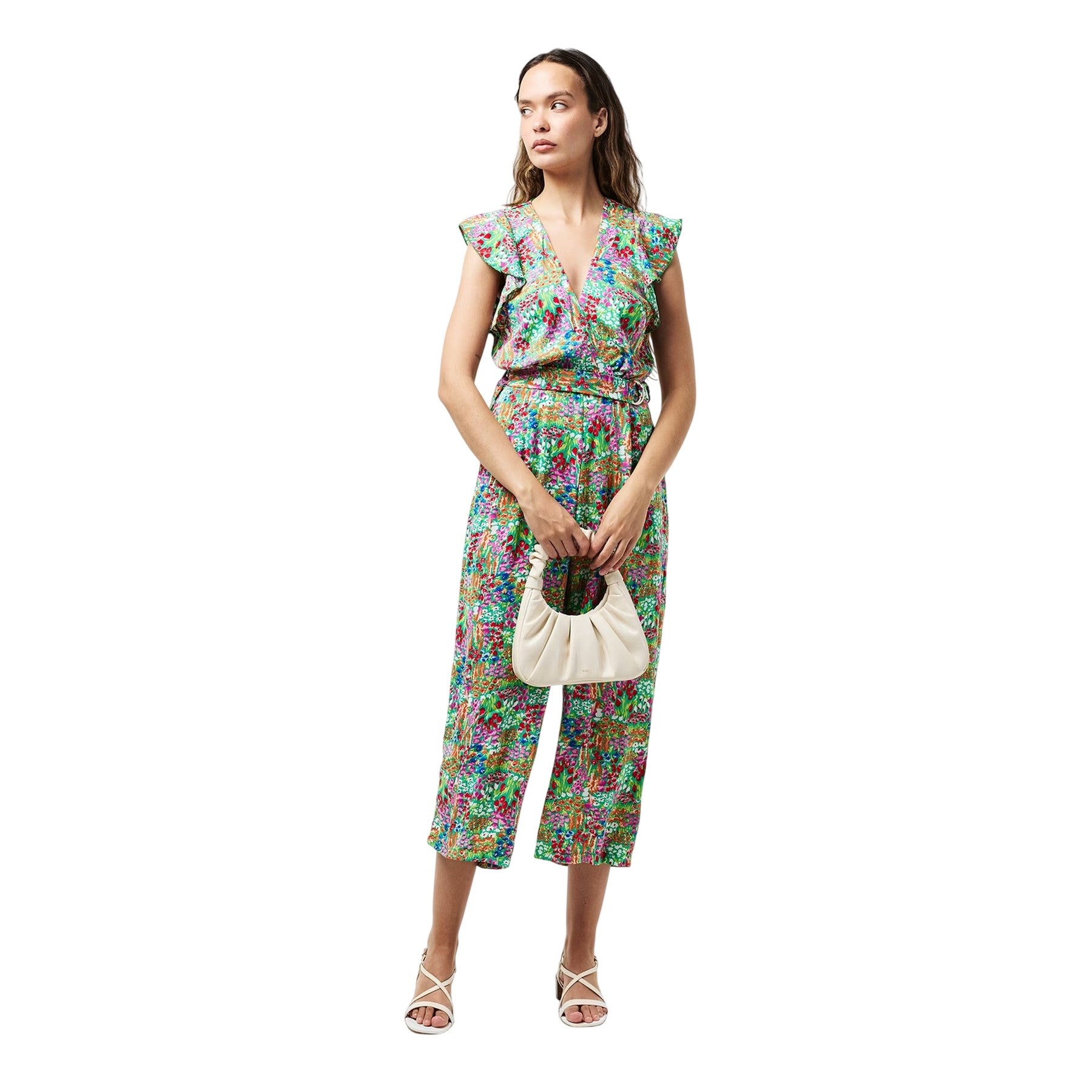 Multicoloured Print - Lifestyle - AX Paris Womens-Ladies Floral V Neck Casual Jumpsuit
