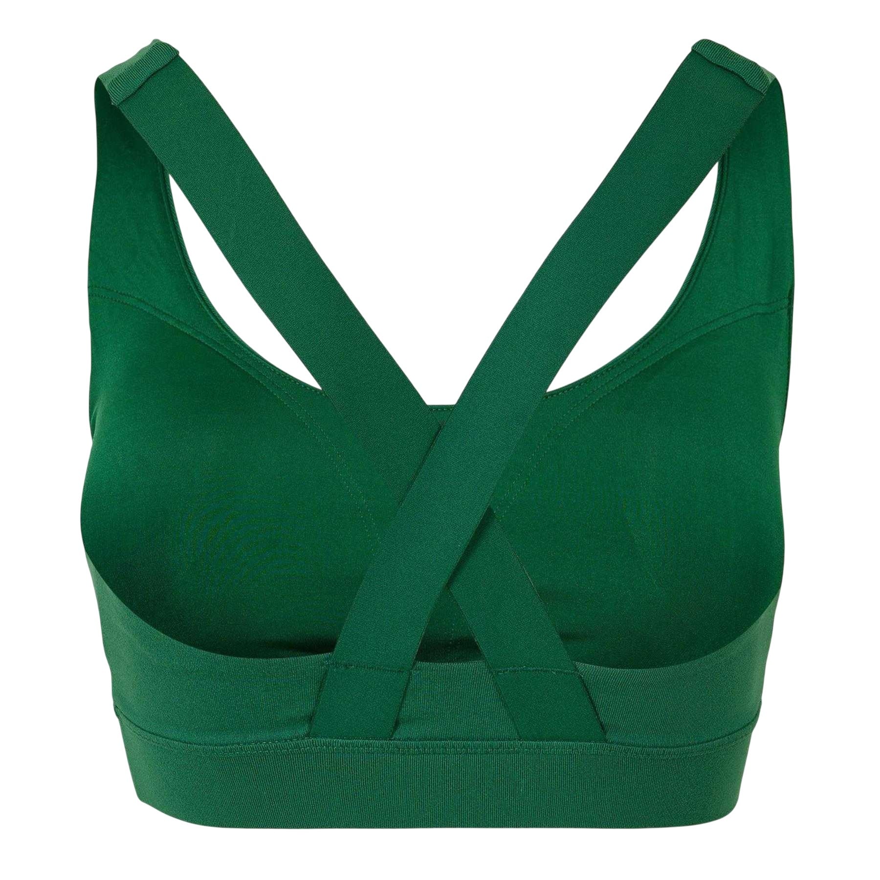 Vine Green - Back - Puma Womens-Ladies Medium Impact Sports Bra