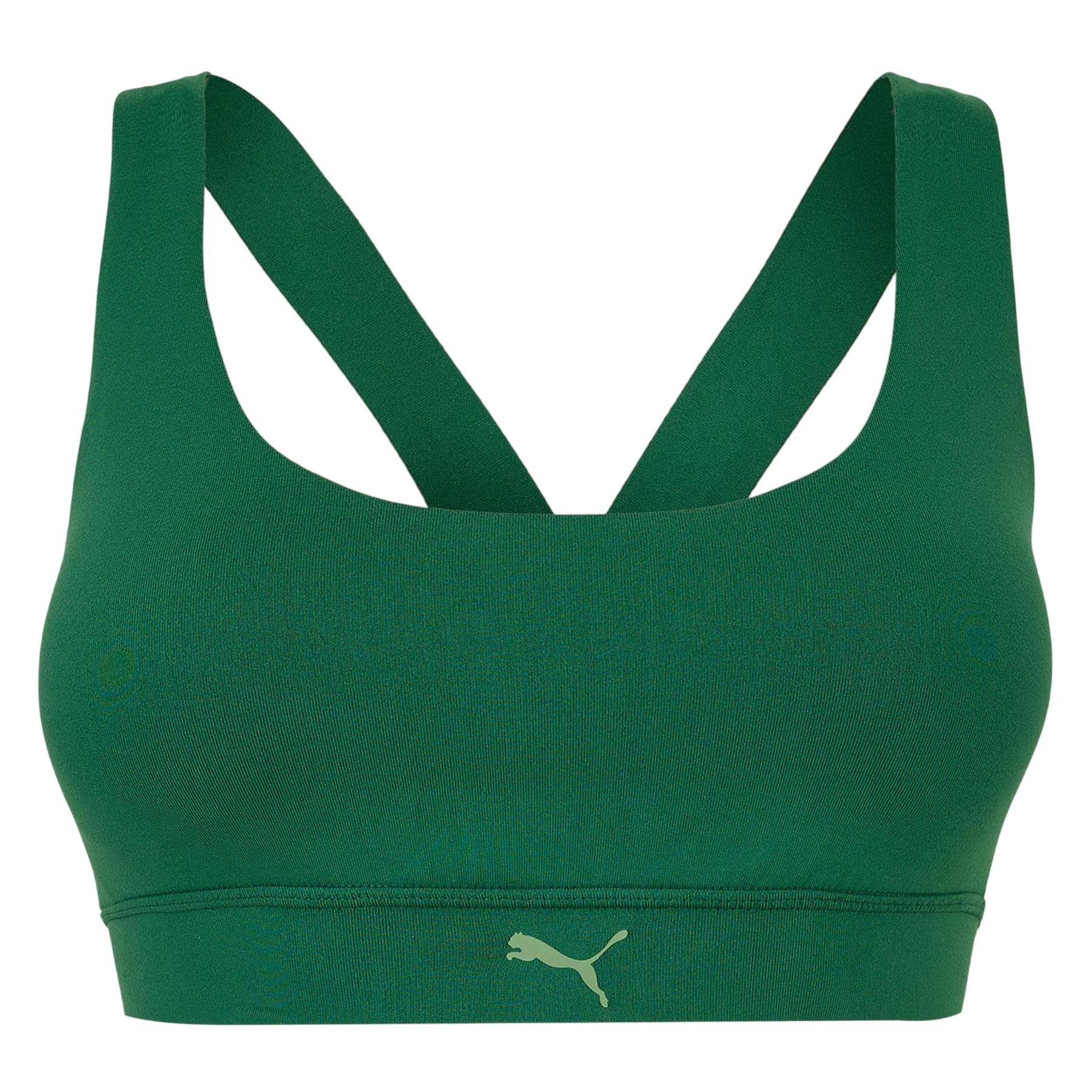 Vine Green - Front - Puma Womens-Ladies Medium Impact Sports Bra