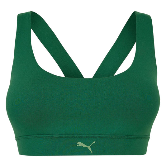 Vine Green - Front - Puma Womens-Ladies Medium Impact Sports Bra
