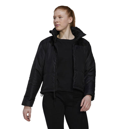 Black - Side - Adidas Womens-Ladies Bsc Down Jacket
