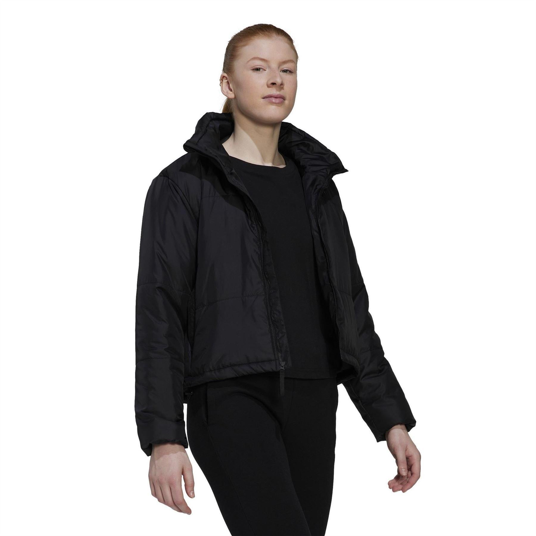 Black - Lifestyle - Adidas Womens-Ladies Bsc Down Jacket