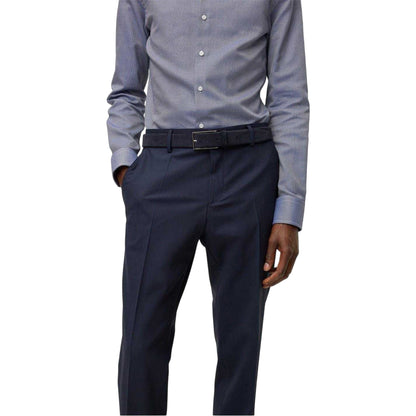 Dark Blue - Back - Boss Mens Calindo Suede Belt