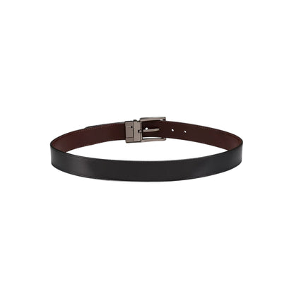 Black-Chocolate - Back - Osprey Mens Darwin Reversible Leather Belt