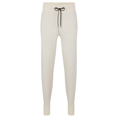 White - Front - Boss Mens Lacri Jogging Bottoms