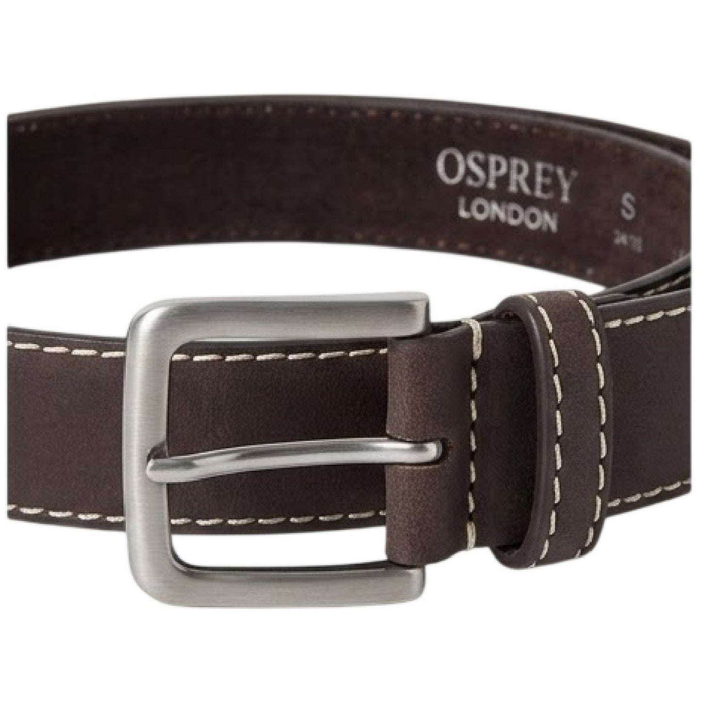 Chocolate - Side - London Dickens Leather Belt