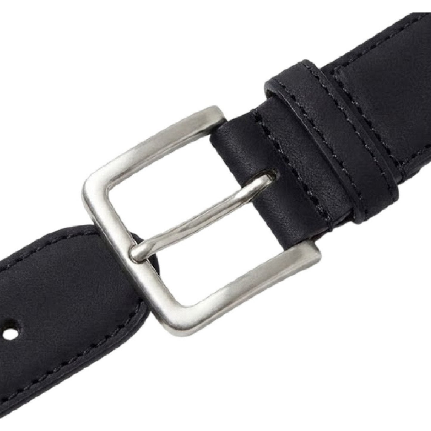 Black - Side - London Dickens Leather Belt