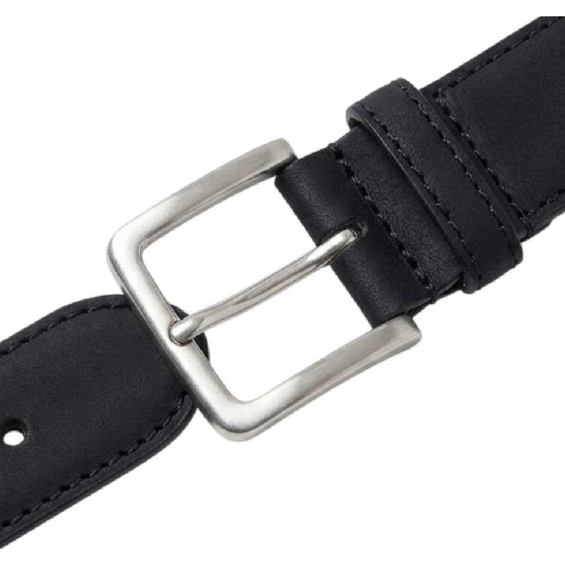 Black - Side - London Dickens Leather Belt