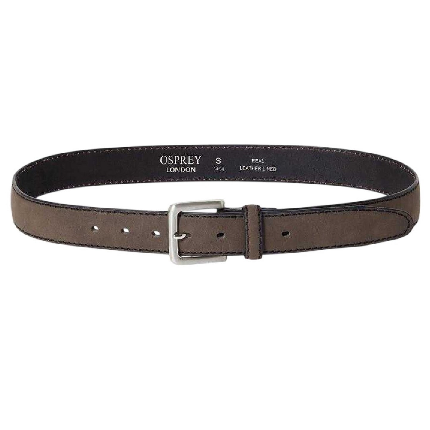 Brown-Black - Front - London Dickens Leather Belt