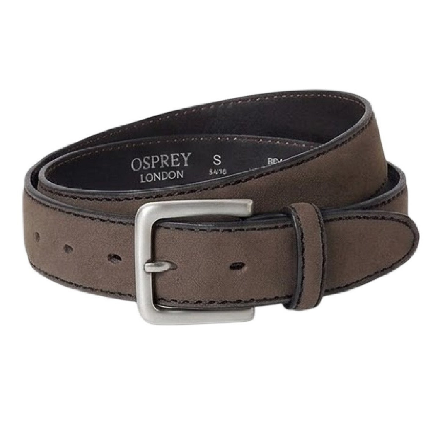 Brown-Black - Back - London Dickens Leather Belt