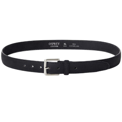 Black - Front - London Dickens Leather Belt