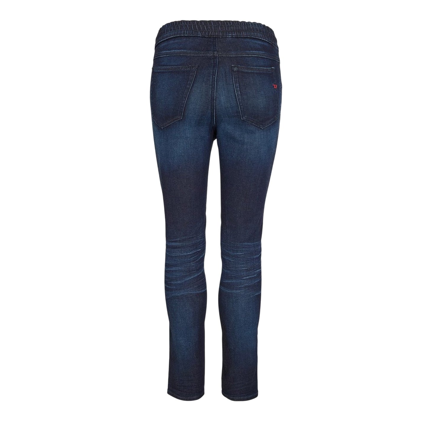 Blue Denim - Back - Diesel Womens-Ladies Washed Denim Tailored Jeans