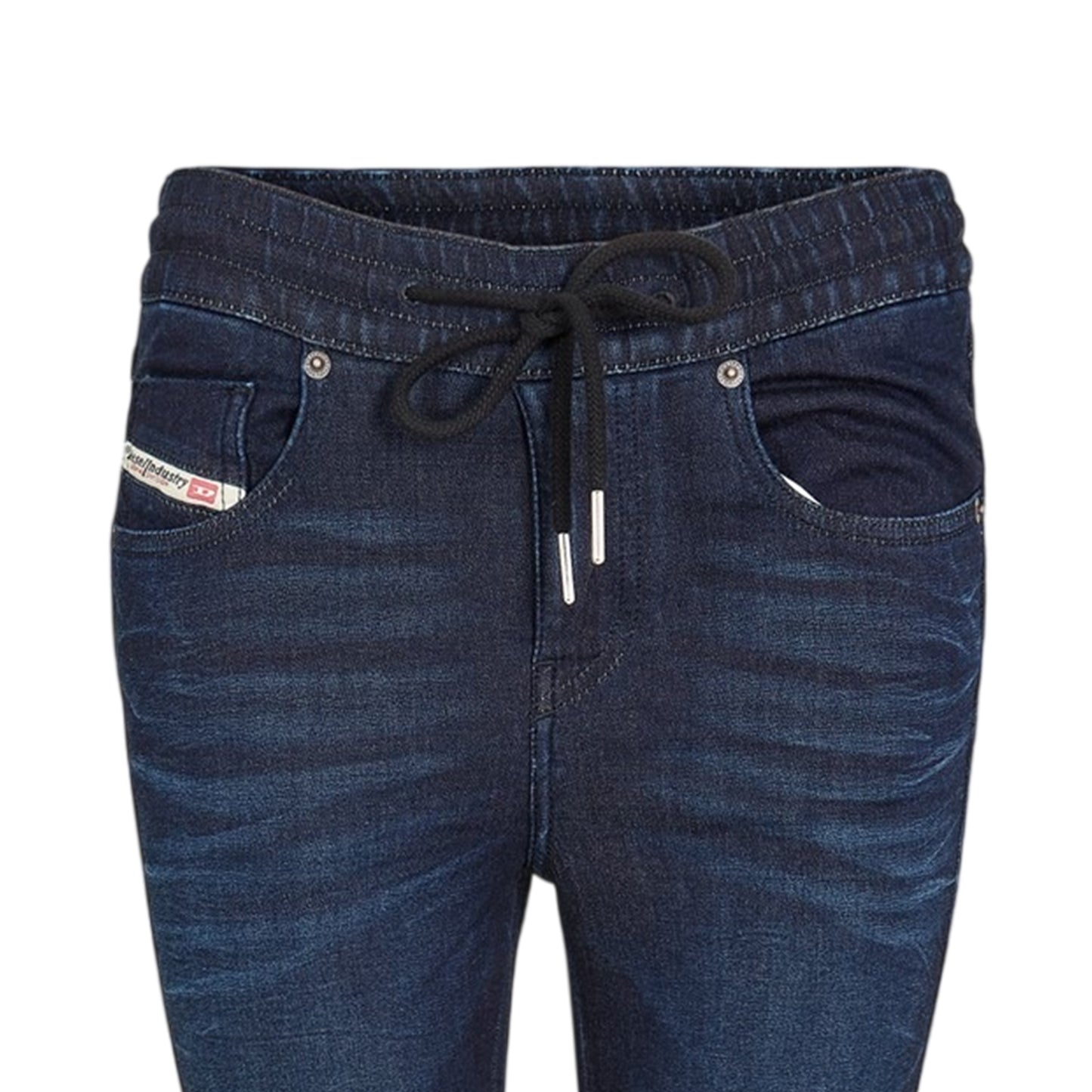 Blue Denim - Side - Diesel Womens-Ladies Washed Denim Tailored Jeans