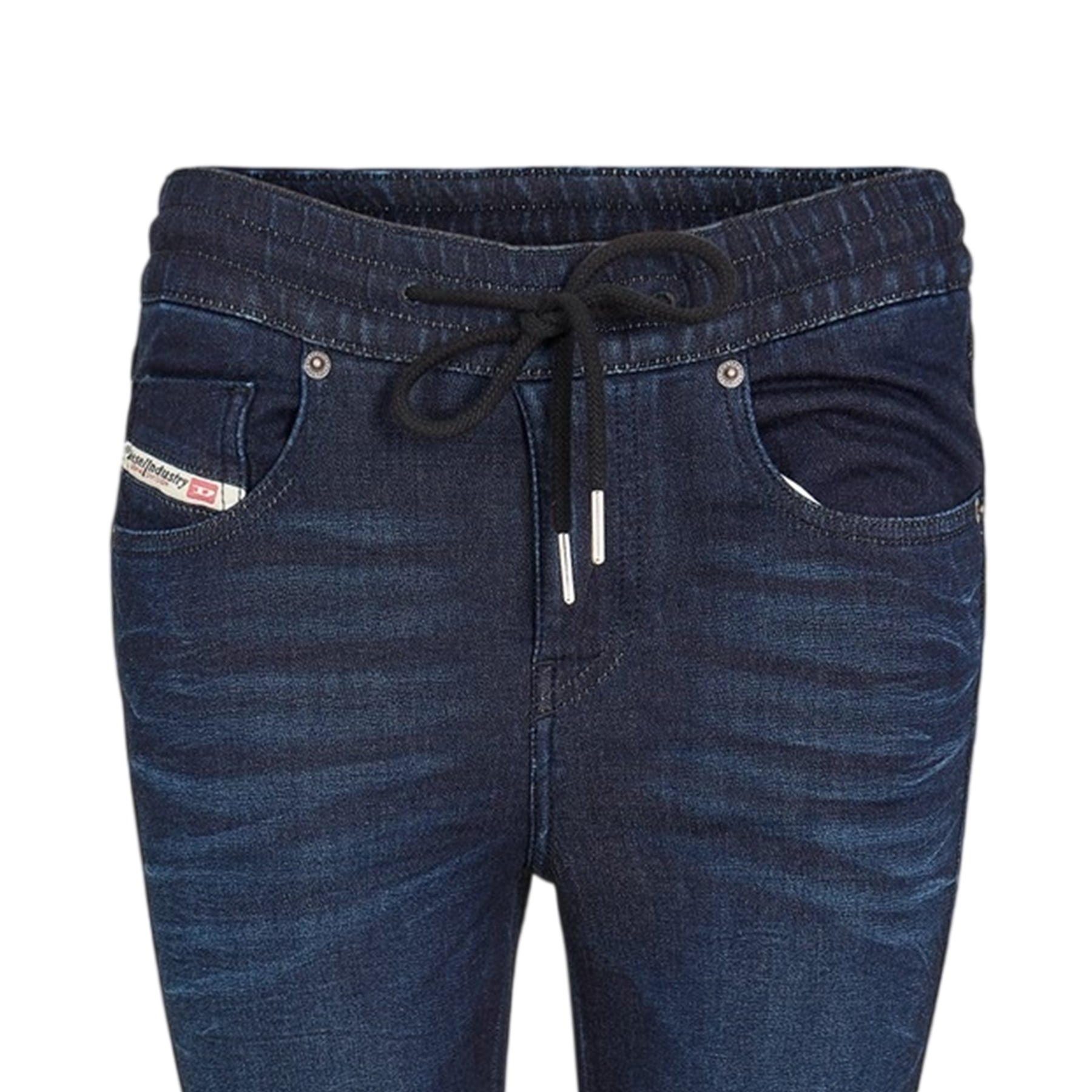 Blue Denim - Side - Diesel Womens-Ladies Washed Denim Tailored Jeans