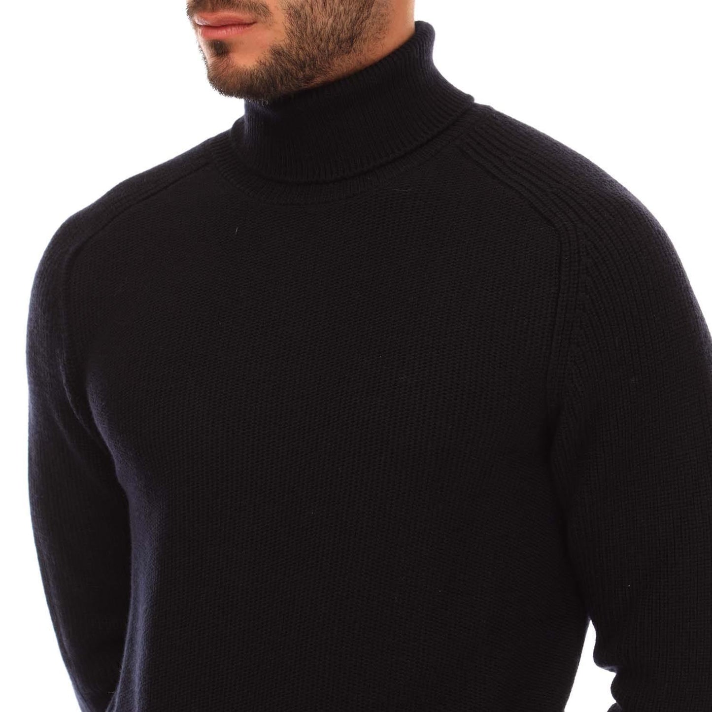 Dark Blue - Side - Boss Mens Manuello Sweatshirt