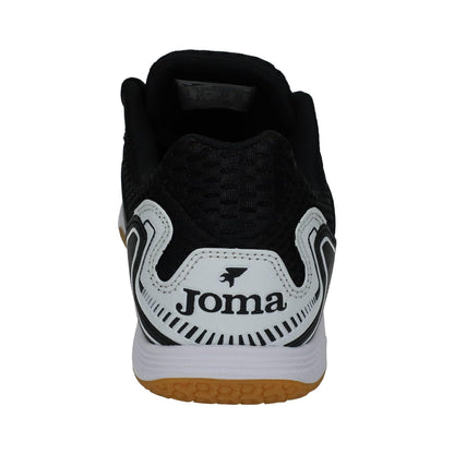 Black-White - Back - Joma Mens Maxima Reinforced Toe Indoor Football Shoes