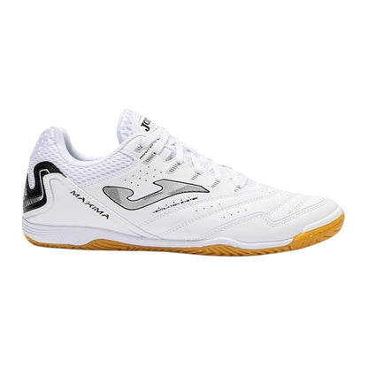White-Grey - Front - Joma Mens Maxima Reinforced Toe Indoor Football Shoes