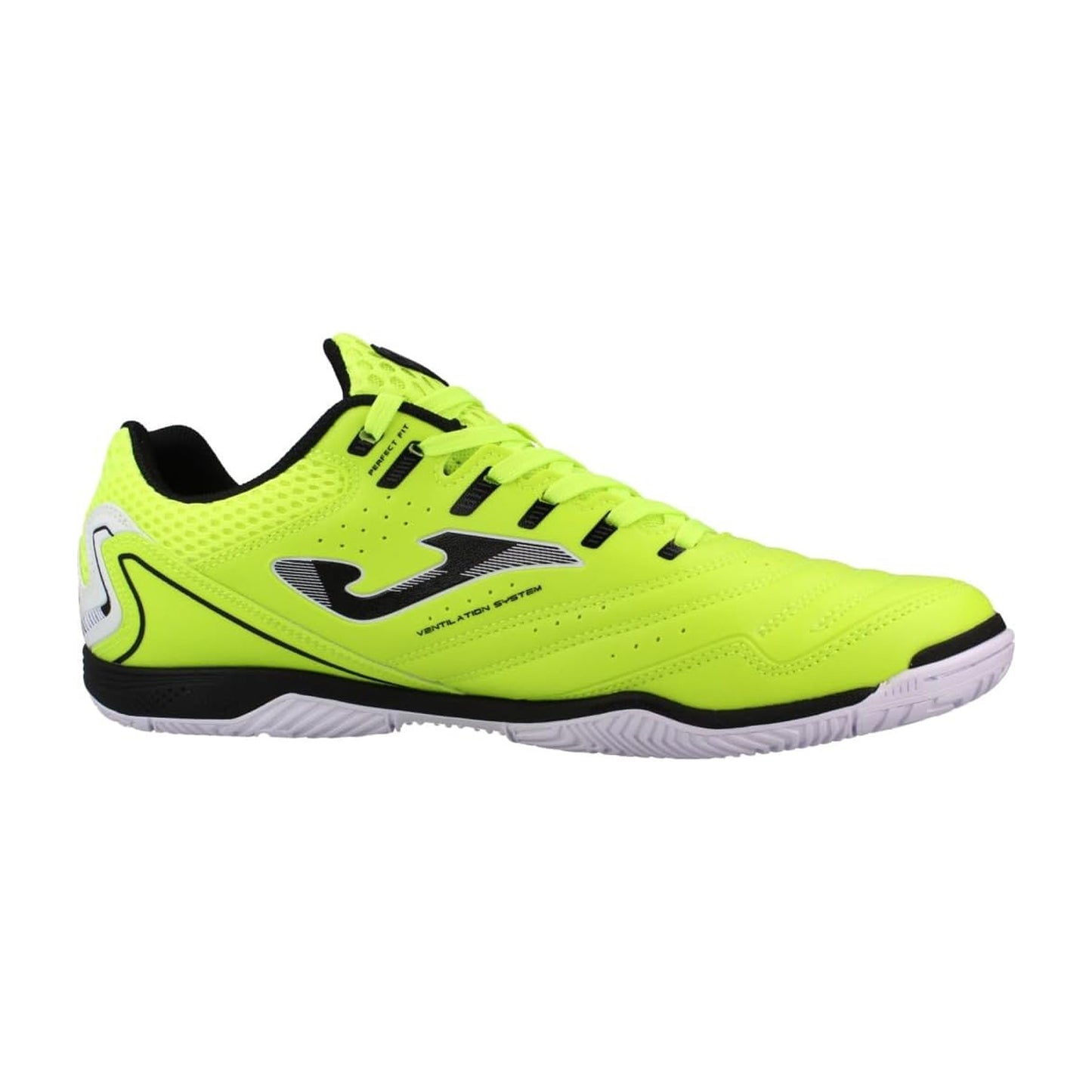Fluorescent Yellow - Front - Joma Mens Maxima Reinforced Toe Indoor Football Shoes