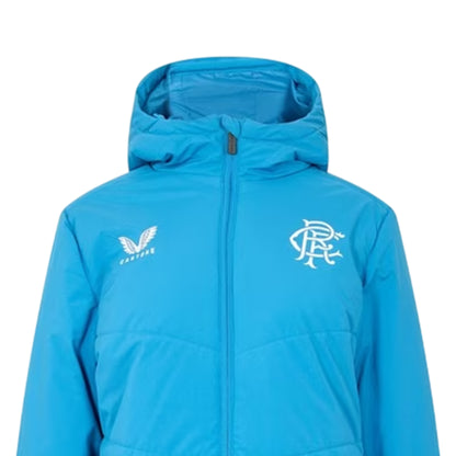 Blue-Deep Blue - Side - Castore Womens-Ladies Rangers FC Anorak