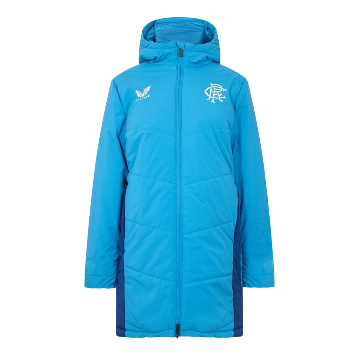 Blue-Deep Blue - Front - Castore Womens-Ladies Rangers FC Anorak