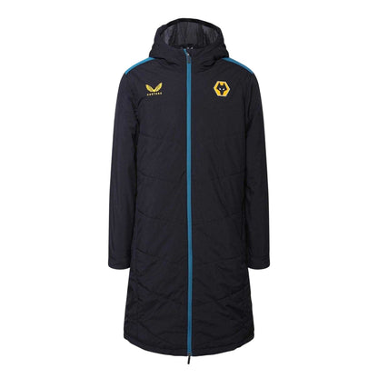Caviar-Black Caviar - Front - Castore Mens Wolverhampton Wanderers FC Anorak