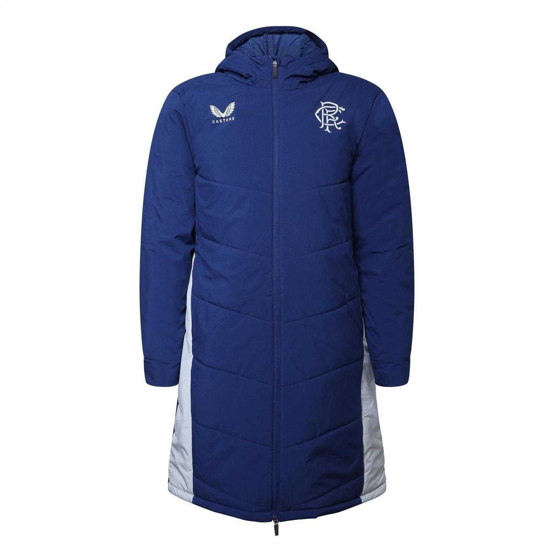 Blue-Grey - Front - Castore Mens Rangers FC Padded Jacket