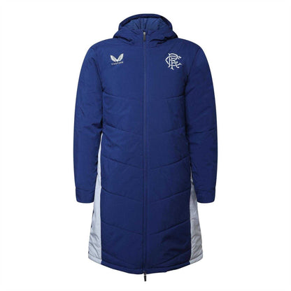 Blue-Grey - Front - Castore Mens Rangers FC Padded Jacket