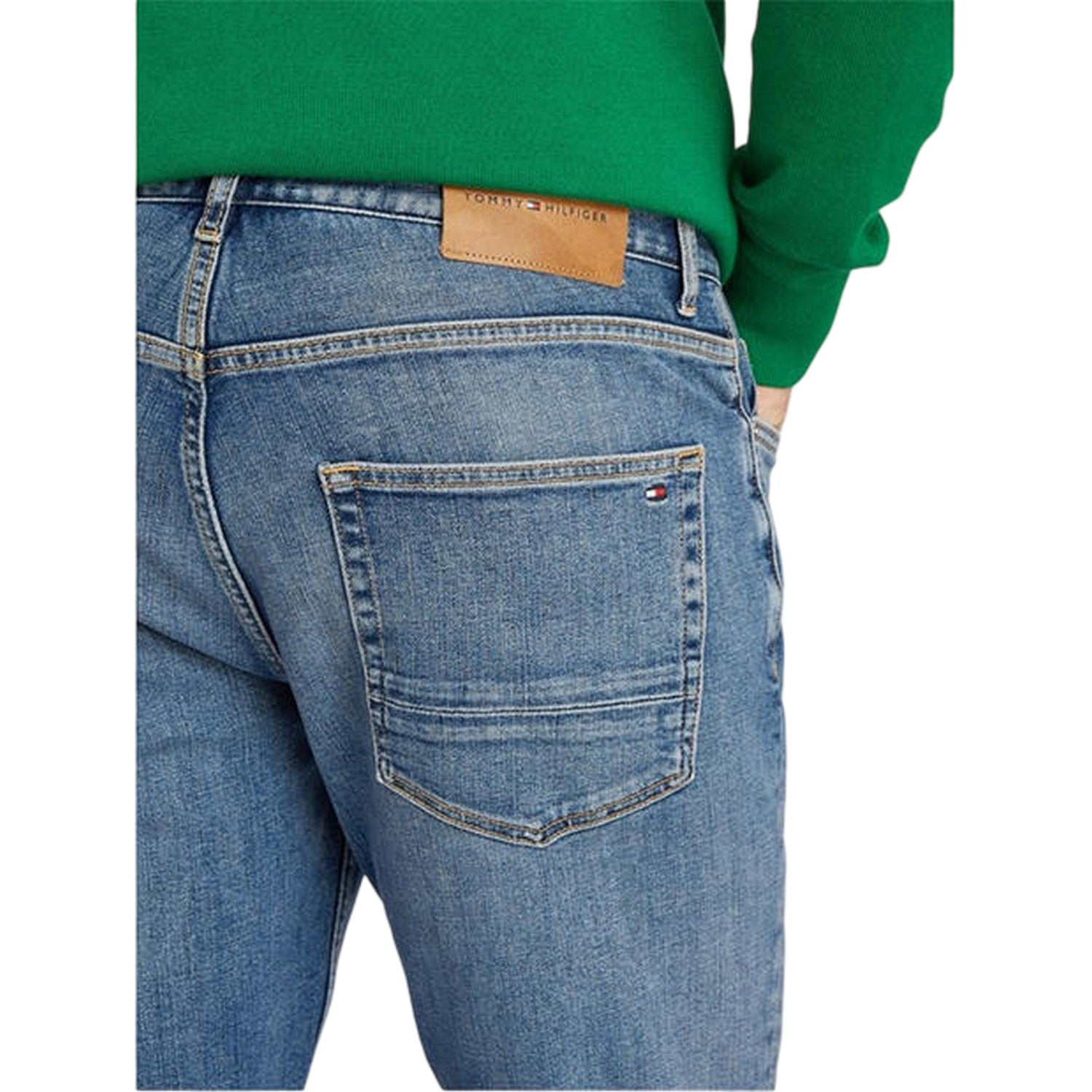 Light Blue - Side - Tommy Hilfiger Mens Denton Slim Jeans